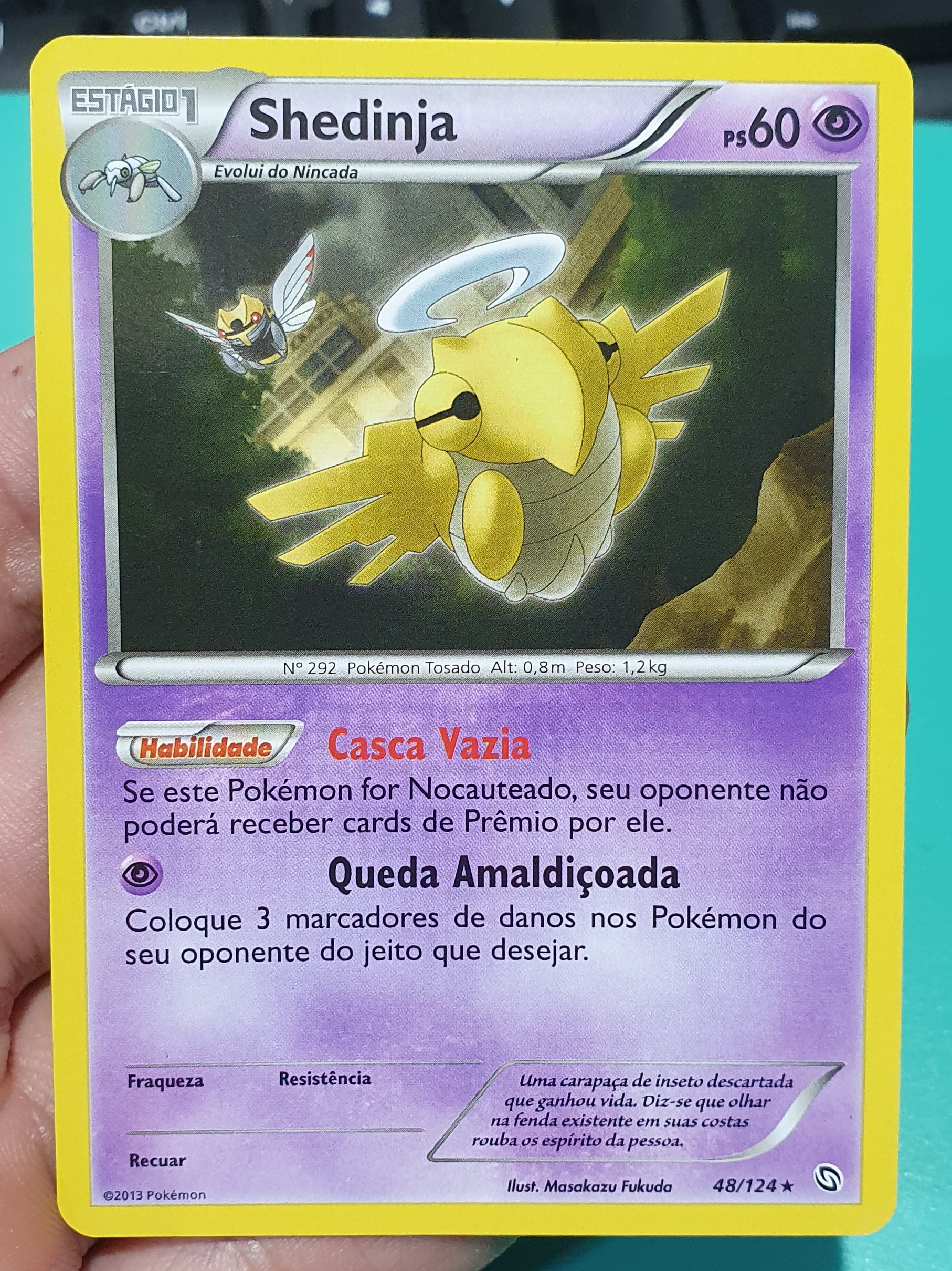 Shedinja — carta colecionável anunciada no CardNatal