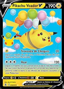 Pikachu Voador-V — carta colecionável anunciada no CardNatal
