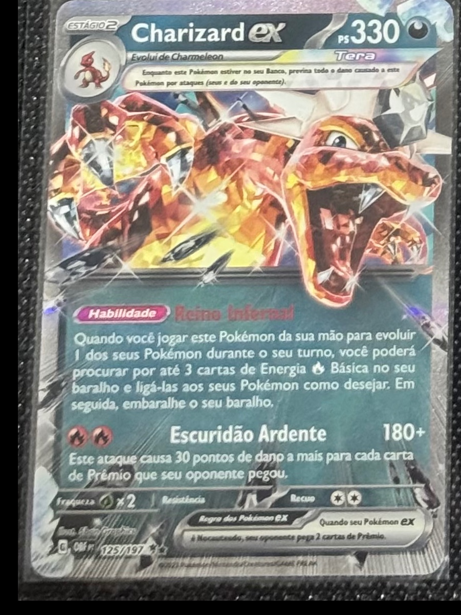 Charizard ex — carta colecionável anunciada no CardNatal