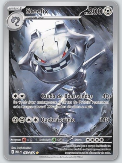 Steelix — carta colecionável anunciada no CardNatal