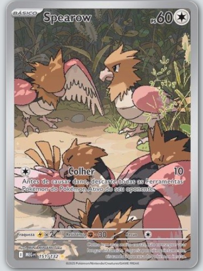 Spearow — carta colecionável anunciada no CardNatal