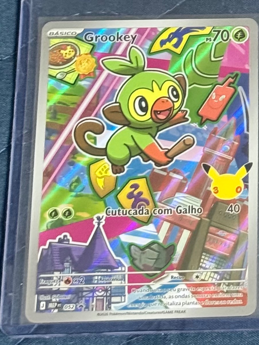 Grookey - Galar — carta colecionável anunciada no CardNatal