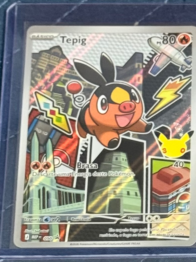 Tepig - Unova — carta colecionável anunciada no CardNatal