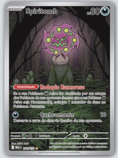 Spiritomb — carta colecionável anunciada no CardNatal