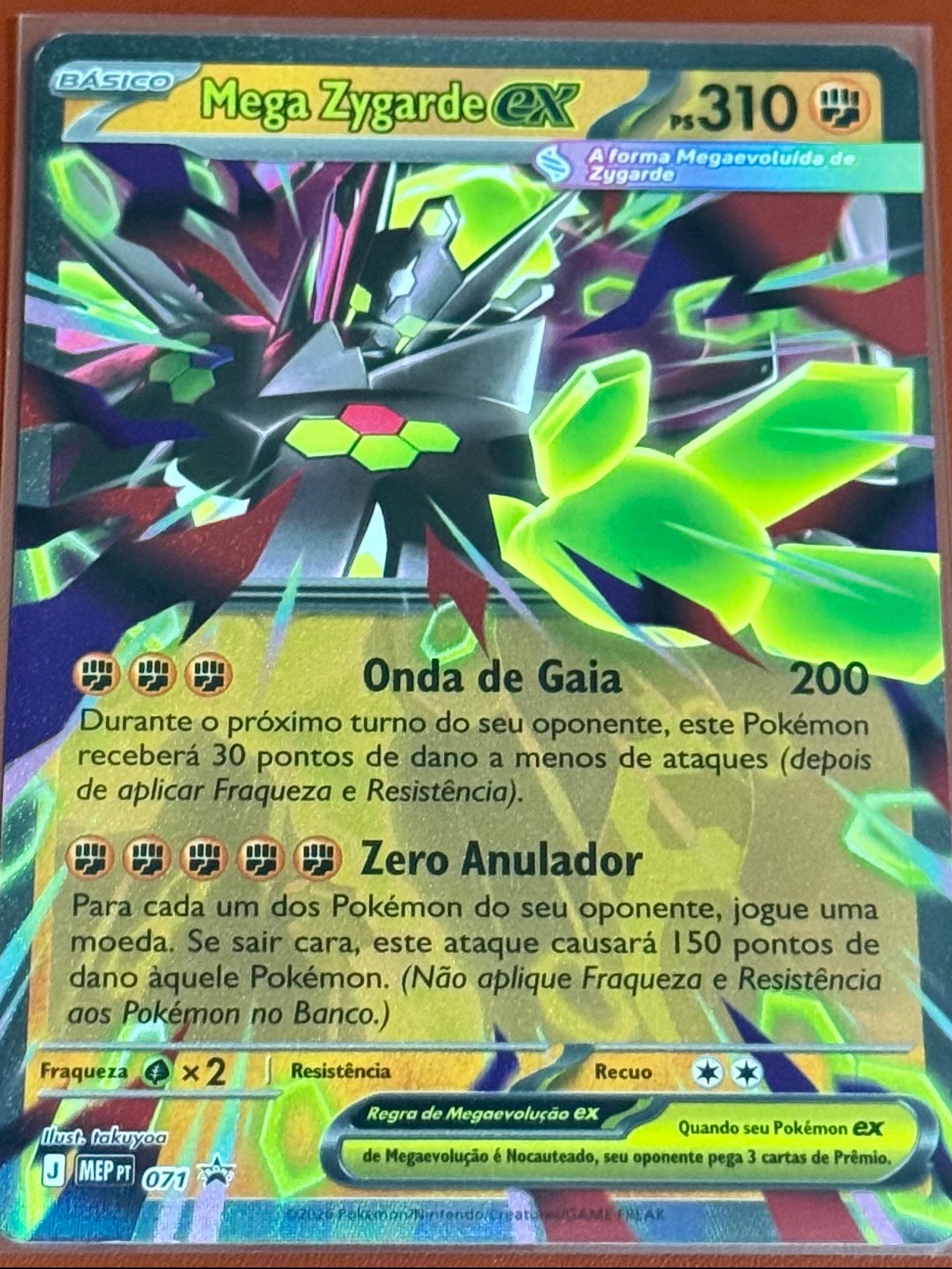 Mega Zygarde ex promo — carta colecionável anunciada no CardNatal