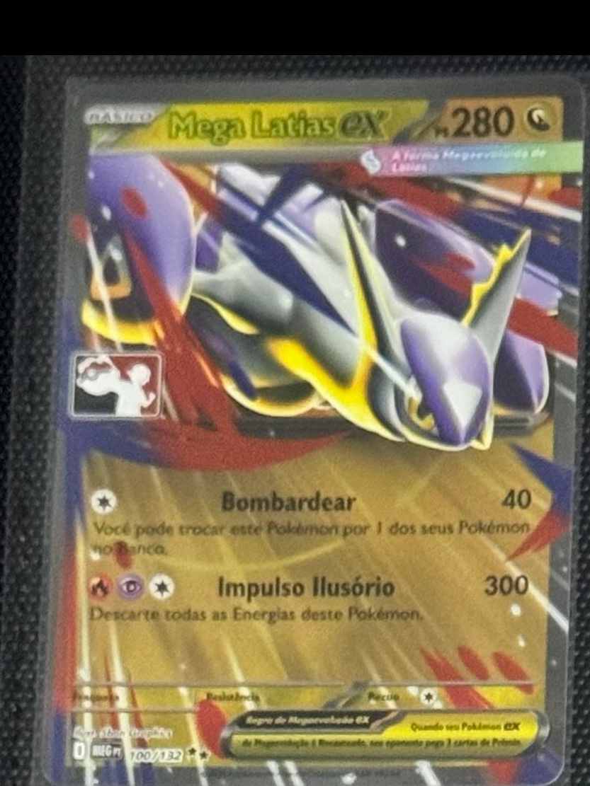 Mega Latias ex Play! — carta colecionável anunciada no CardNatal