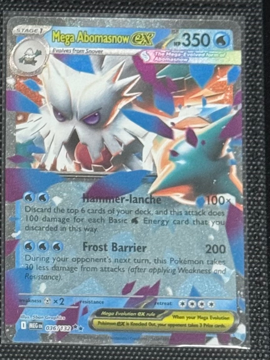 Mega Abomasnow ex — carta colecionável anunciada no CardNatal