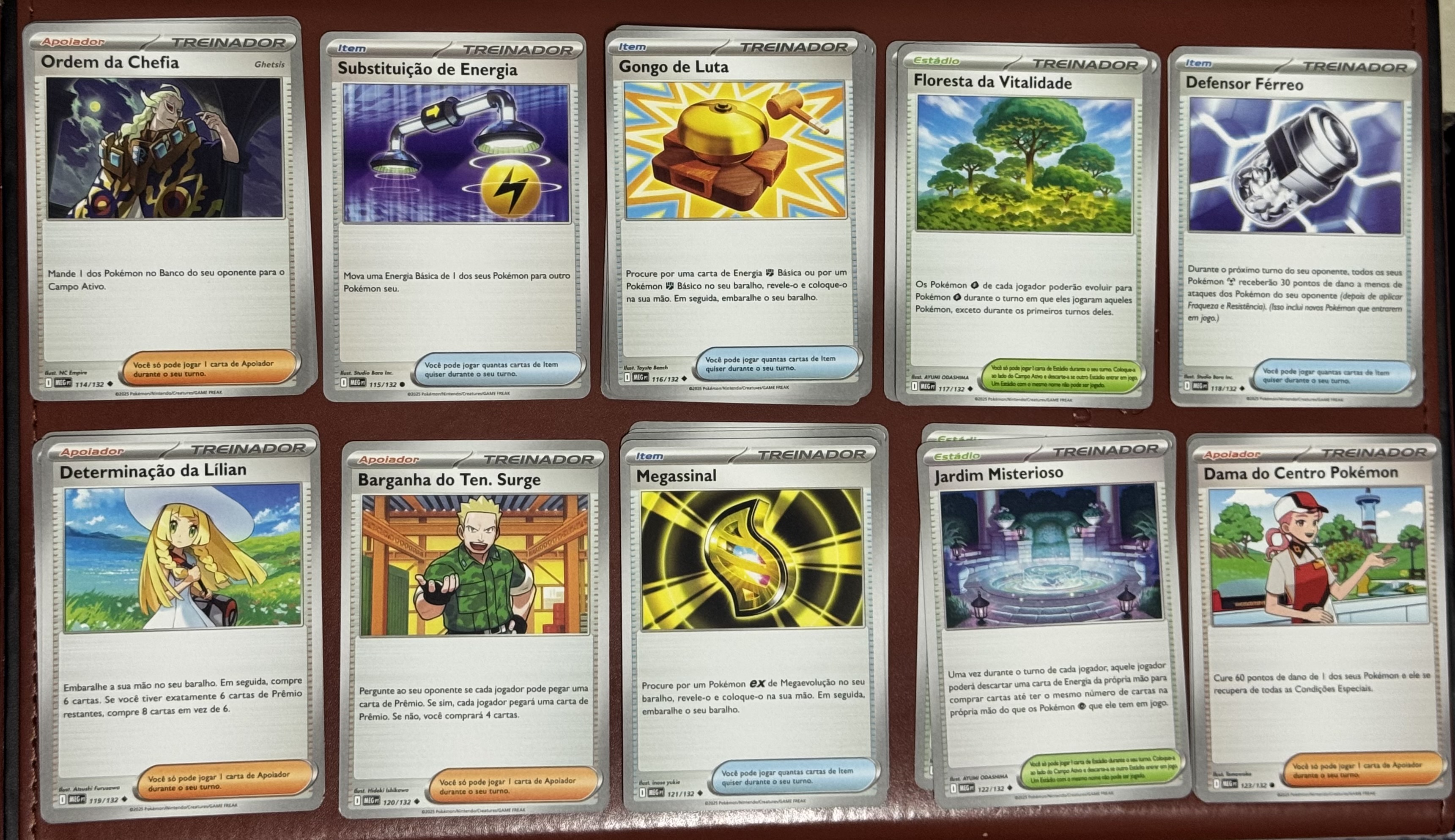 CARTAS PKM - TREINADOR, ITENS, ESTÁDIO E APOIADORES