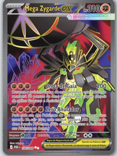 Mega Zygarde ex — carta colecionável anunciada no CardNatal