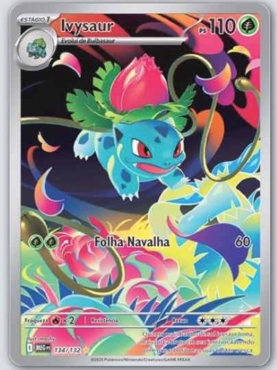 Ivysaur — carta colecionável anunciada no CardNatal