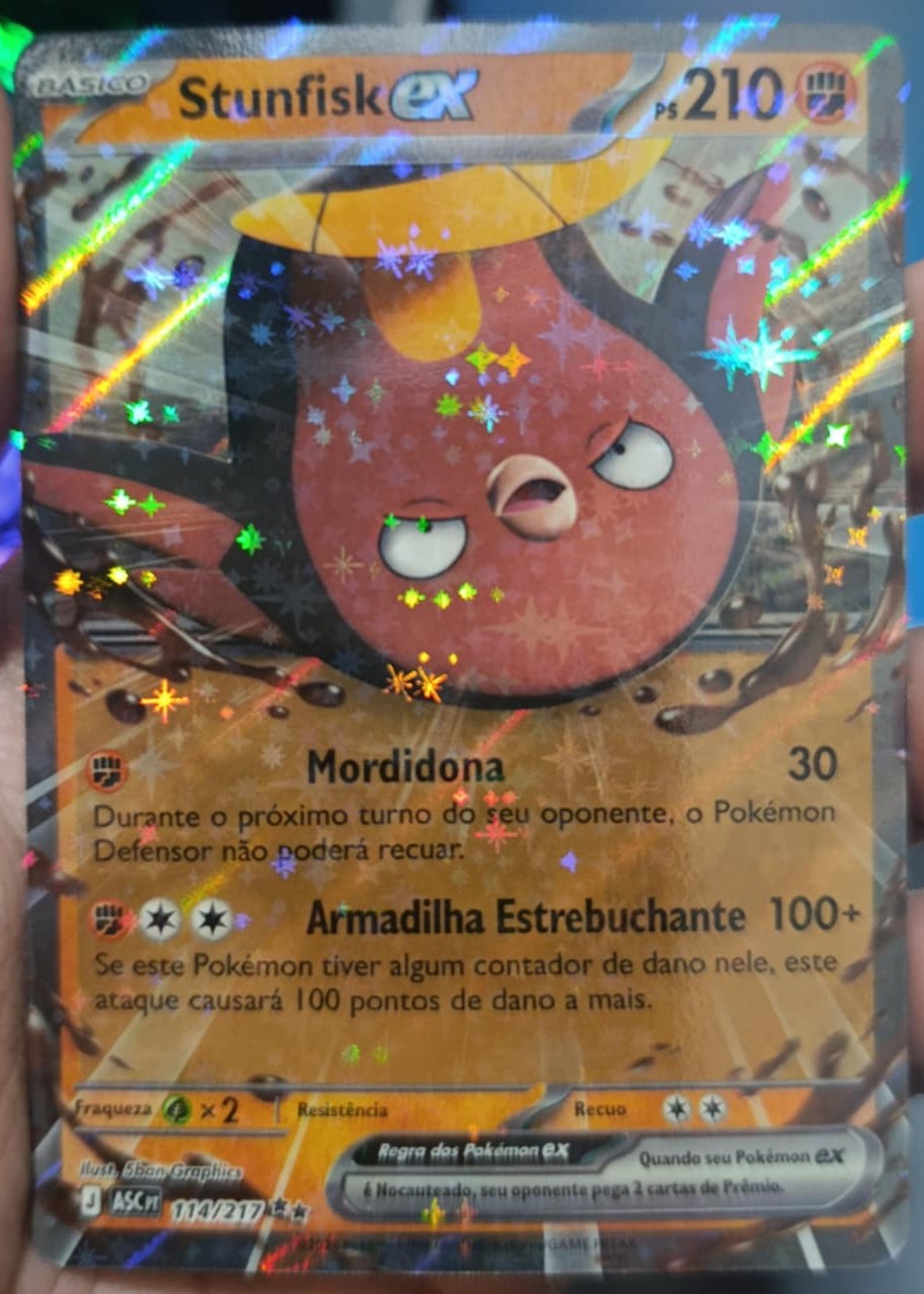 Stunfisk EX - o feio — carta colecionável anunciada no CardNatal