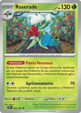 Roserade — carta colecionável anunciada no CardNatal