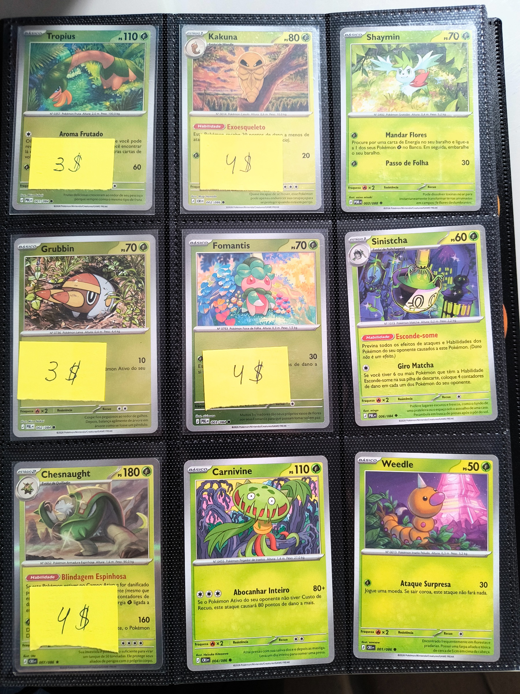 Cartas pokémon - coleções variadas