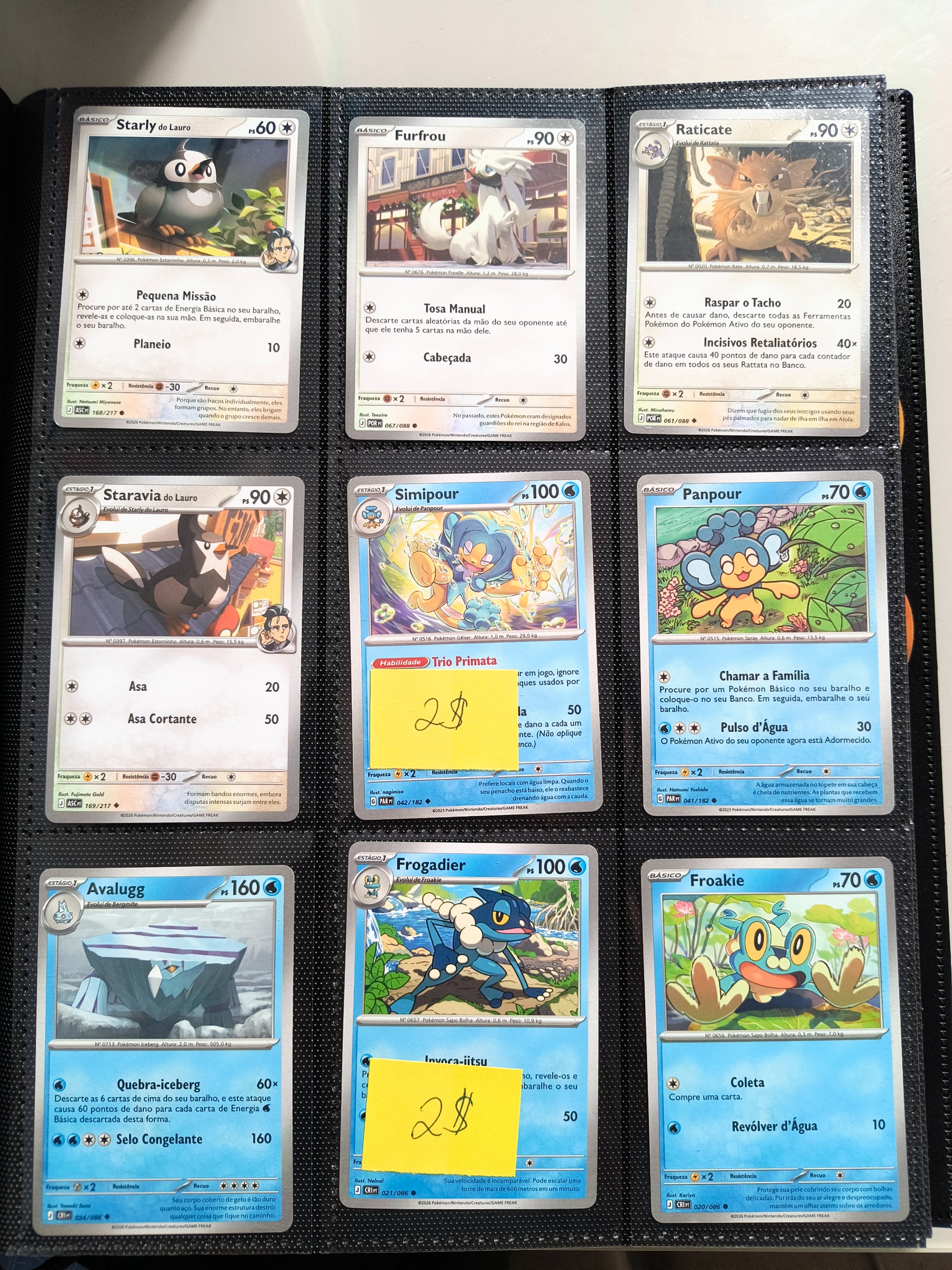 Cartas pokémon - coleções variadas